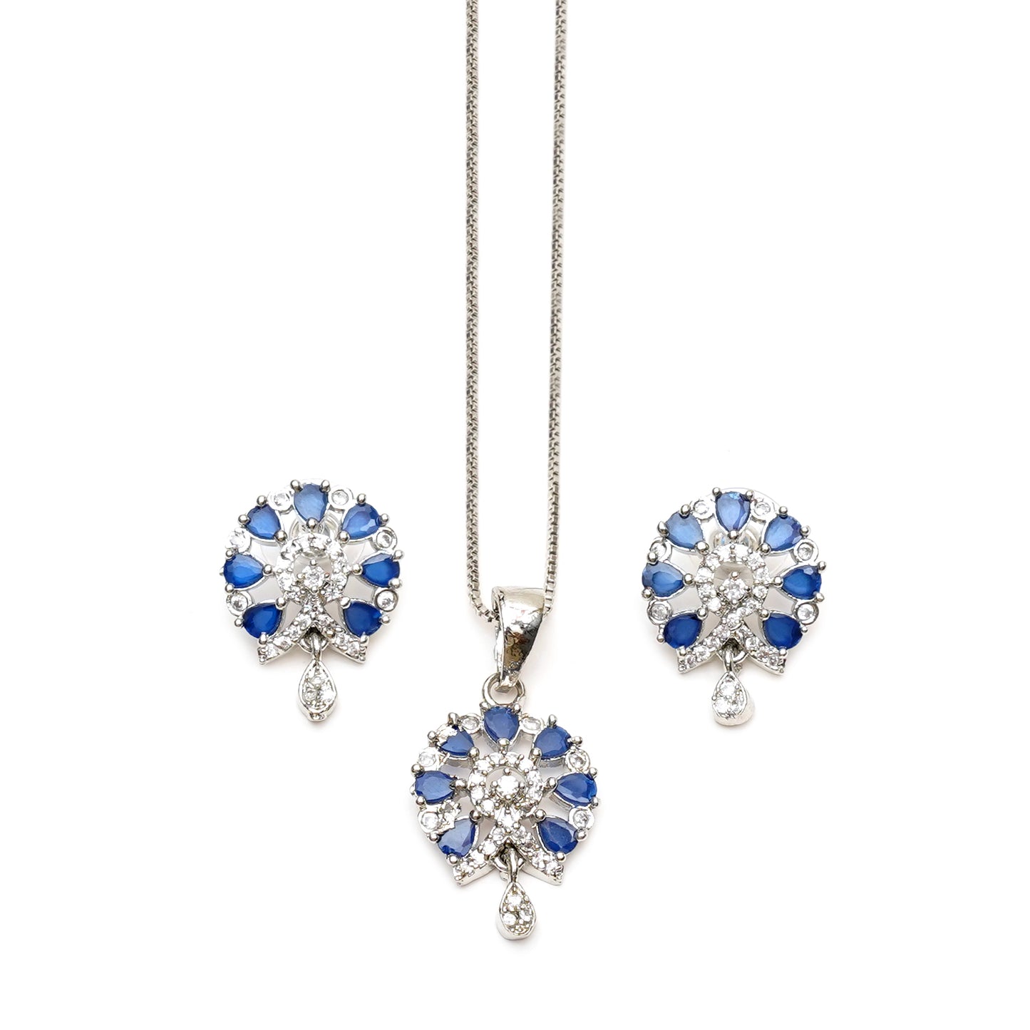 Majestic Blue Peacock Set